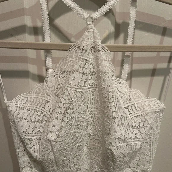 NWOT Intimissimi Ivory Lace Bodysuit - Picture 2 of 4